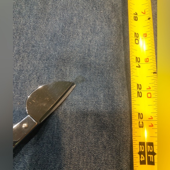 Handmade denim shacket eagle RIGHT TO BEAR ARMS mens XL runs large ptp 27 - Picture 12 of 13